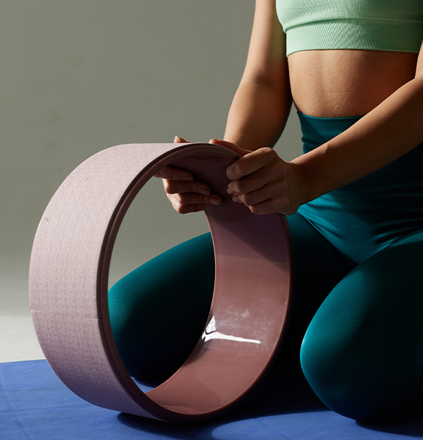 Roue de rouleau arrière de yoga