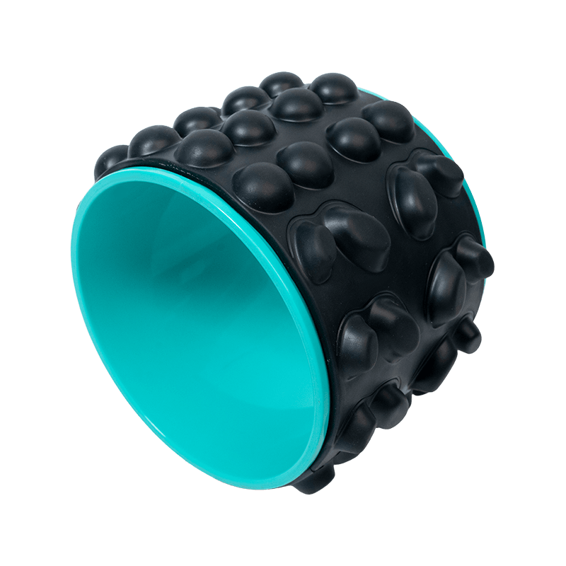 Roue de yoga en PU extensible au dos large et épaissie avec de gros points